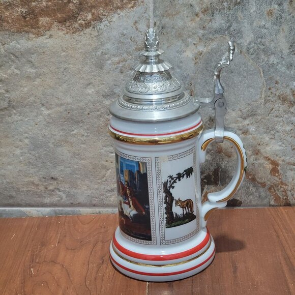 Anheuser Busch Stein 1991 After The Hunt Germany 8870 - Picture 3 of 16